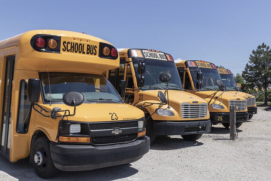 40-45 Passenger School Buses interior